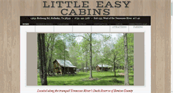 Desktop Screenshot of littleeasycabins.com