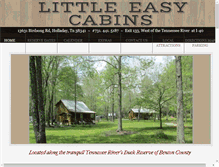 Tablet Screenshot of littleeasycabins.com